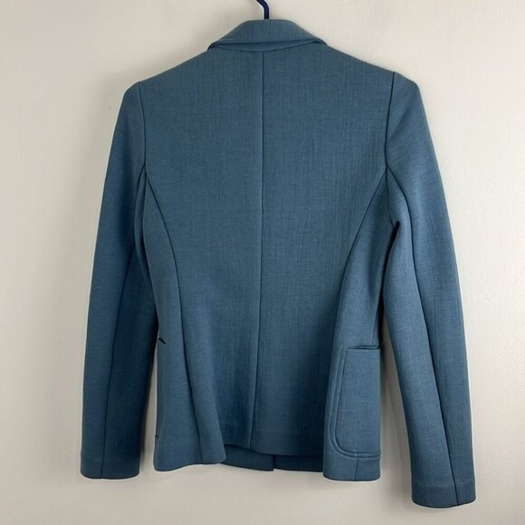Judith and Charles Cotton-Blend Sky-Blue Blazer - Picture 6 of 8